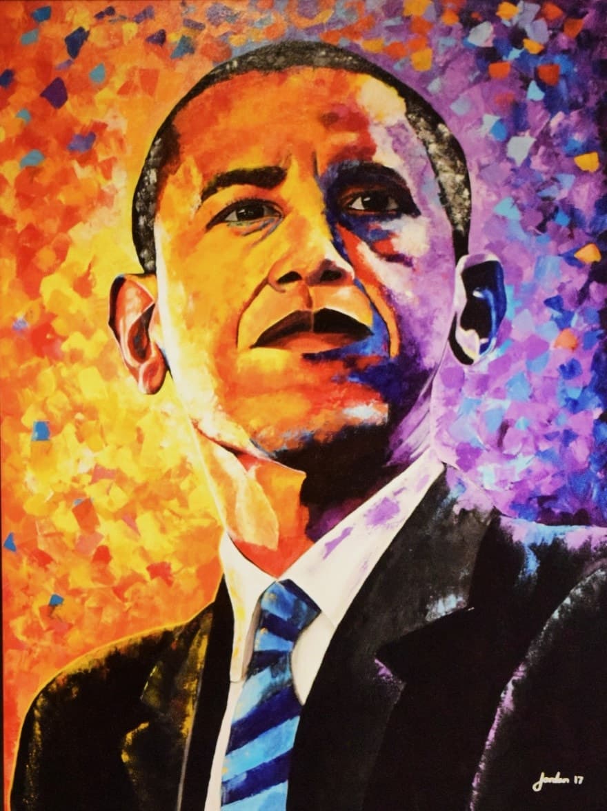 Classic Man, Acrylic on Canvas by Gavin Jordan