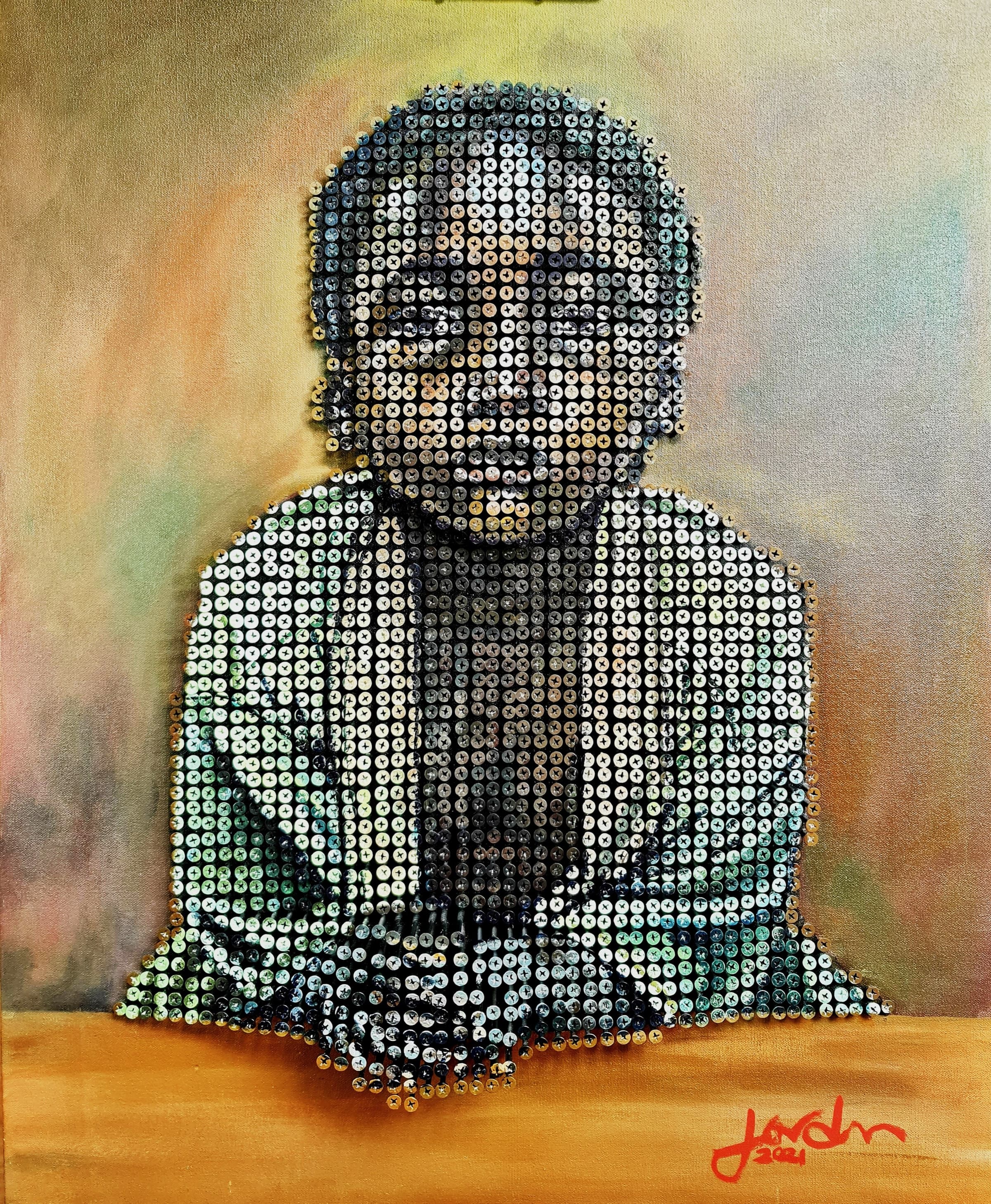 Seen More Than the Average Man, Oil + Screws by Gavin Jordan