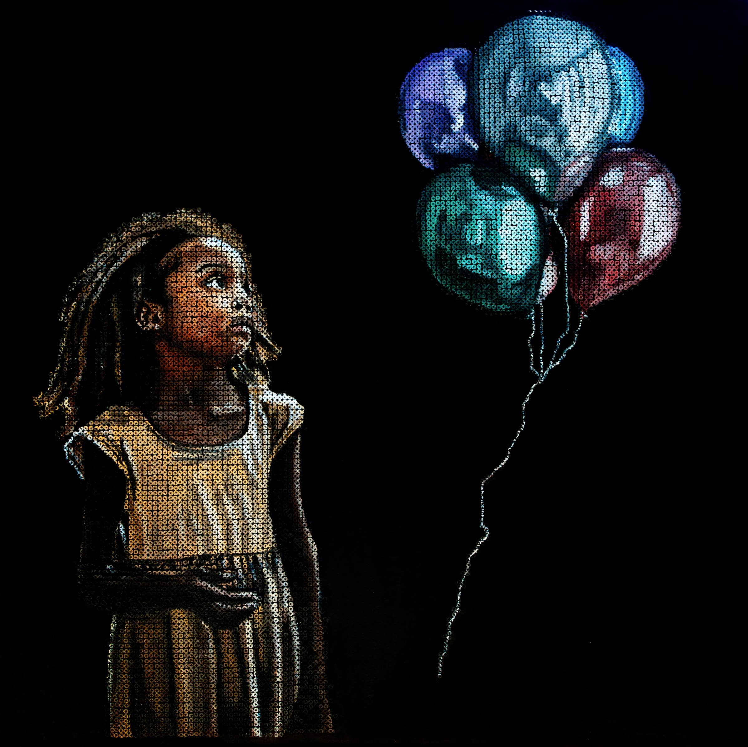 Tethered Heart, Untethered Dreams, Oil + Screws by Gavin Jordan