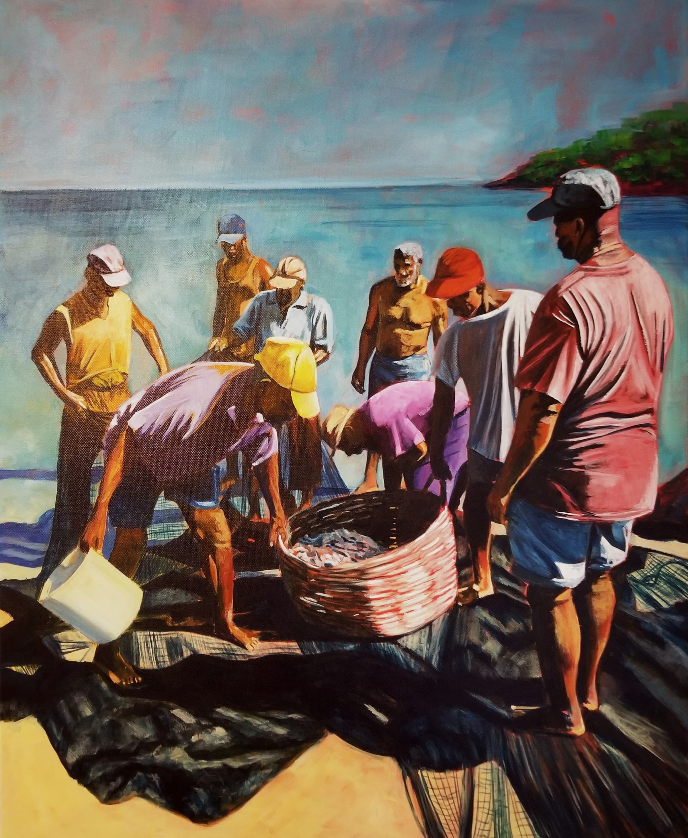 The Catch Part 2, Acrylic on Canvas by Gavin Jordan