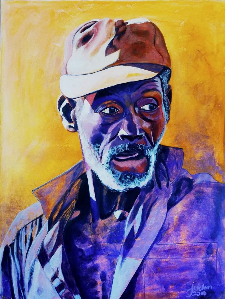 The Farmer,, Acrylic on Canvas by Gavin Jordan